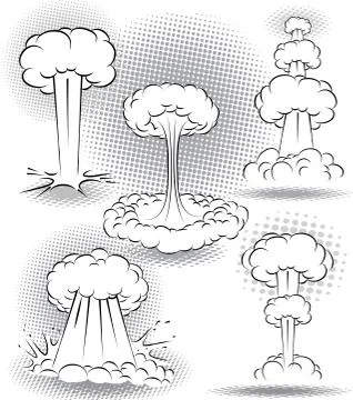 Explosion bubbles 스톡 일러스트