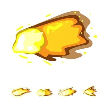 Explosion burst effect for game animation design Stockillustratie
