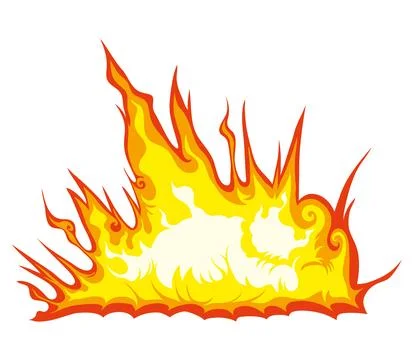 Explosion of candle Stock Illustration
