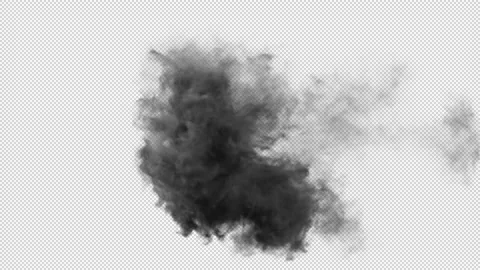 Explosion Canon Blast Alpha Chanel 4K Stock Footage 231477223