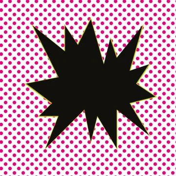 Explosion in cartoon style Stock Illustration