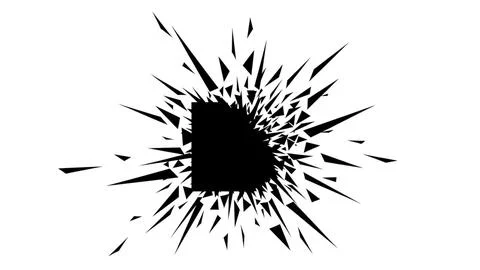 Explosion with central void Stock Illustration