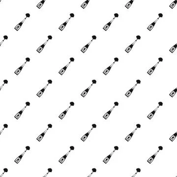 Explosion champagne pattern seamless vector Stock Illustration