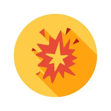 Explosion Circle Icon Ilustración de archivo