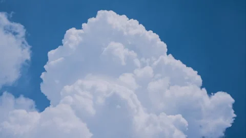 Explosion cloud time lapse fluffy white clouds romantic beauty Stock Footage 281967911