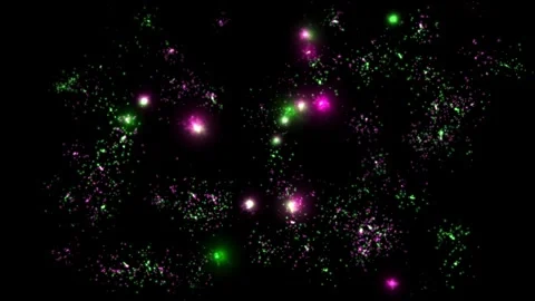 Explosion of colored lights at night to celebrate a holiday 2024 Stock Footage 259475401