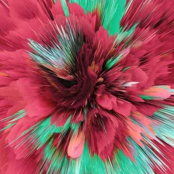 Explosion colorful rays.  Shine dynamic scene.  Magic moving fast lines.  Hol Stock Illustration