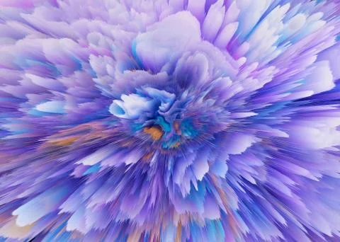 Explosion colorful rays.  Shine dynamic scene.  Magic moving fast lines.  Hol Stock Illustration