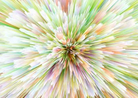 Explosion colorful rays.  Shine dynamic scene.  Magic moving fast lines.  Hol Stock Illustration