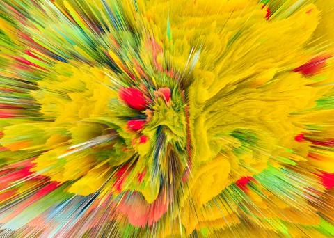 Explosion colorful rays.  Shine dynamic scene.  Magic moving fast lines.  Hol Stock Illustration