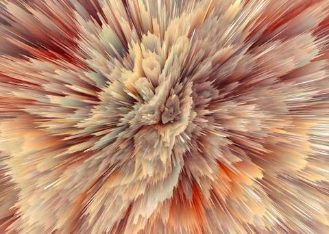 Explosion colorful rays.  Shine dynamic scene.  Magic moving fast lines.  Hol Stock Illustration