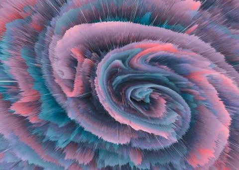 Explosion colorful rays.  Shine dynamic scene.  Magic moving fast lines.  Hol Illustrazione stock