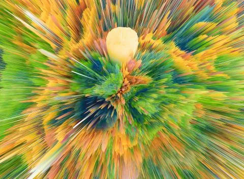 Explosion colorful rays.  Shine dynamic scene.  Magic moving fast lines.  Hol Stock Illustration