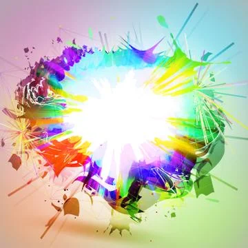 An explosion of colors. Rainbow Abstract. EPS10 Stock Illustration