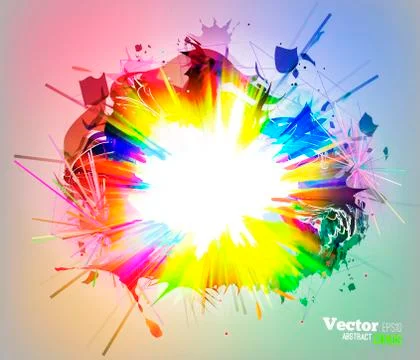 An explosion of colors. Rainbow Abstract. EPS10 Stock Illustration