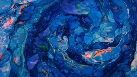 Explosion Colour of Mixed Swirl Paint 50 스톡 동영상 104202771