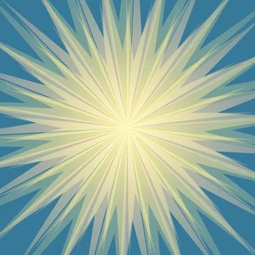 Explosion comic book banner. Abstract background of light rays radial spread Stock Illustration