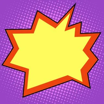 Explosion comic bubble retro background for text Stock Illustration