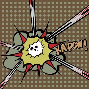 Explosion - Comic Design Illustrazione stock