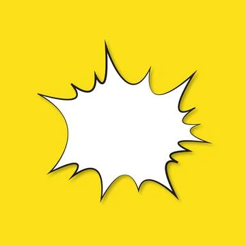 Explosion, comic flash with space for text 库存插图