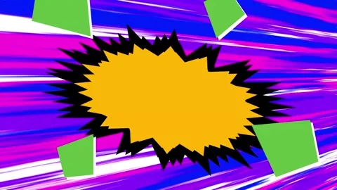 Explosion Comic Style Background with Copy Space. Stock Footage 318345761