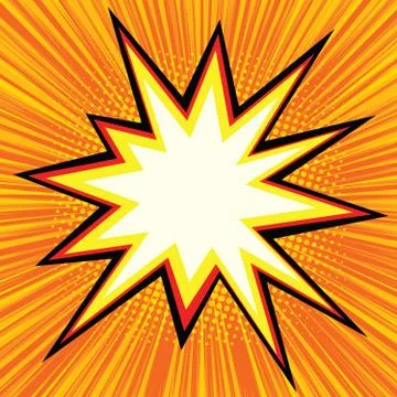 Explosion comics bubble Stock-Illustration