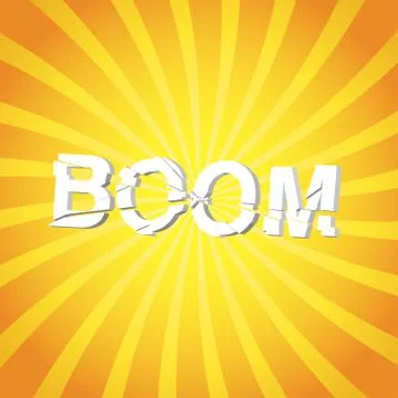 Explosion concept illustration Stock Illustration