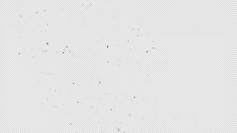 Explosion Confetti Alpha Channel Stock Footage 165367990