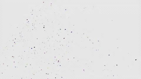 Explosion Confetti Alpha Channel Stock Footage 165368011