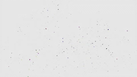 Explosion Confetti Alpha Channel Stock Footage 165368094