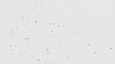 Explosion Confetti Alpha Channel Stock Footage 165368650