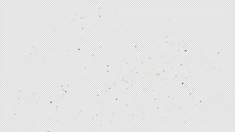Explosion Confetti Alpha Channel Stock Footage 165368868