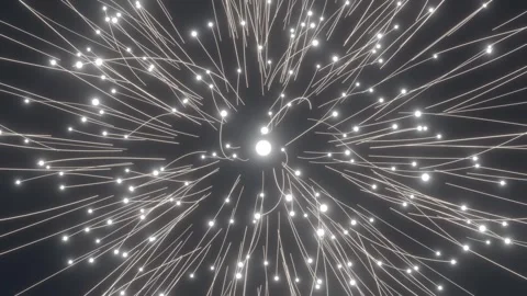 Explosion curve white lines dynamic effect Stock Footage 334953803
