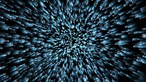 Explosion of Cyan Lights Stock Footage 124210180