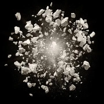 Explosion debris Stock Photos