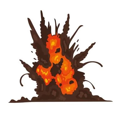 Explosion detonation icon Stock Illustration