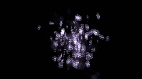 Explosion of diamond Stock Footage 11269844