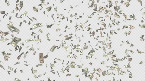 Explosion of dollar bills. Stock Footage 318727080