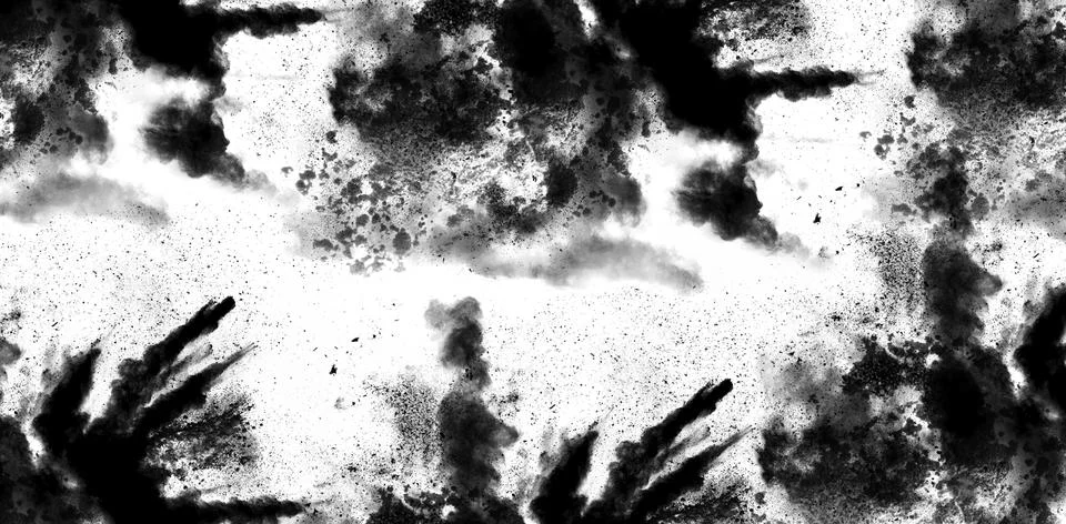 Explosion Dust Cloud Texture Background Stock Illustration
