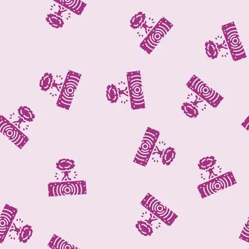 Explosion earthquake disaster glyph seamless pattern 库存插图