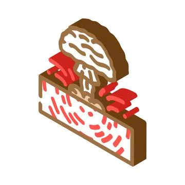 Explosion earthquake disaster isometric icon vector illustration Ilustración de archivo