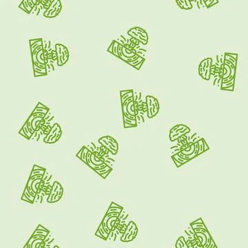 Explosion earthquake disaster line vector seamless pattern 库存插图