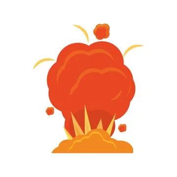 Explosion effect bomb illustration Stock Illustration