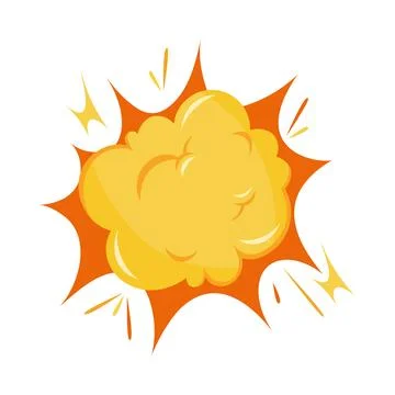 Explosion effect icon Stock Illustration