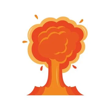 Explosion effect nuclear Stock Illustration