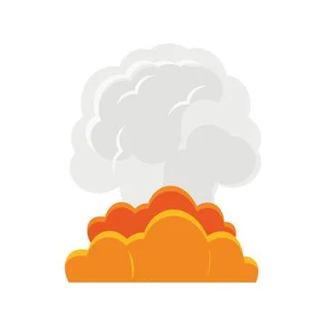 Explosion effect with smoke design Stock Illustration