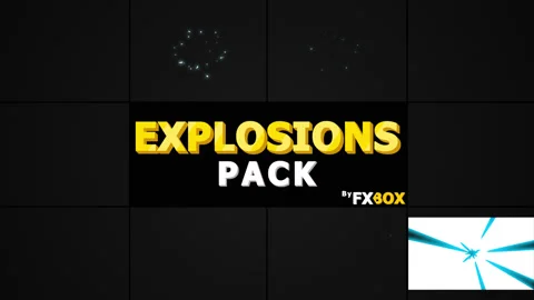 Explosion Elements and Transitions Pack Stock Footage 131010545