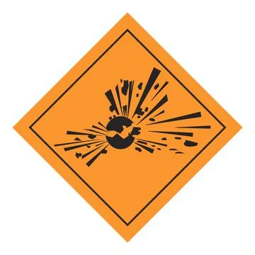 Explosion. Exploding bomb. Stock Illustration