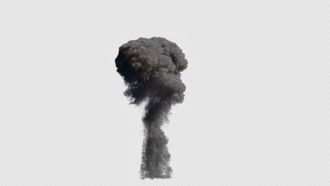 Explosion with falling trails, on transp... | Stock Video | Pond5