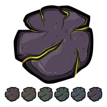 Explosion fire ball cartoon vector graphic 스톡 일러스트